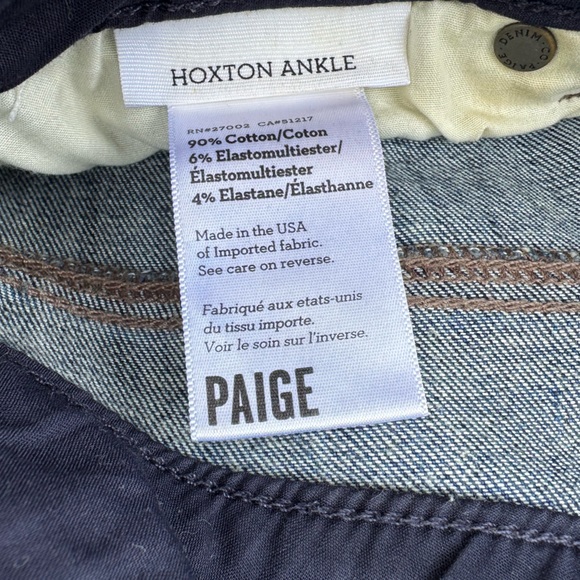 Paige Hoxton Ankle Jeans in size 26 - Picture 4 of 4